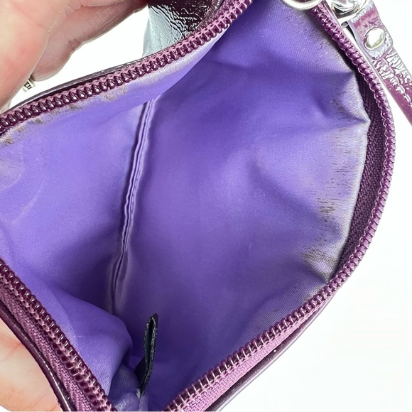 Coach purple patent small zippy wallet heritage - Picture 6 of 8